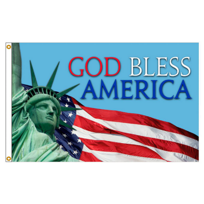 3x5' God Bless America Nylon Flag