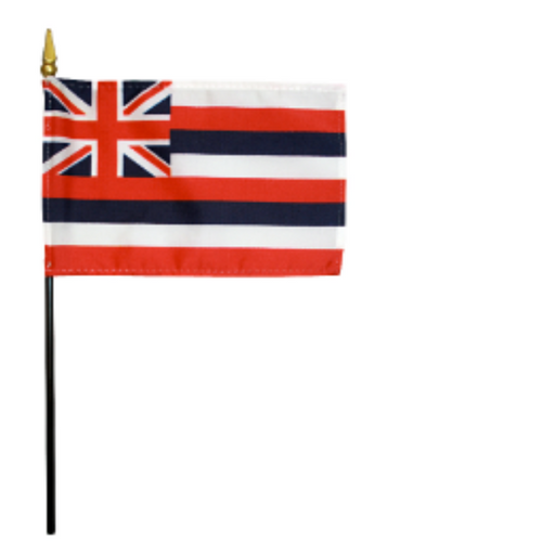 4x6" Hawaii Stick Flag