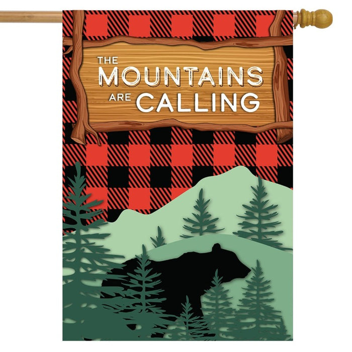 The Mountains are Calling Banner Flag