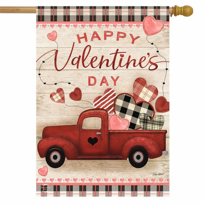 Valentine's Love Pickup Banner Flag