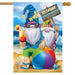 Summer Gnomes Banner Flag on pole. sold separately