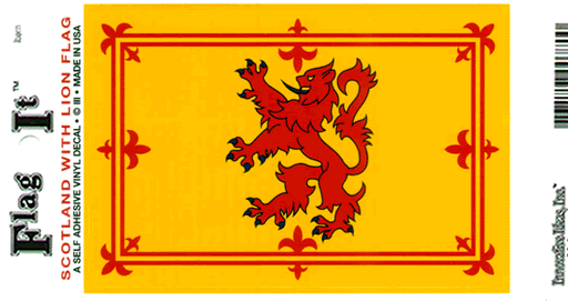 Rampant Lion Scotland Flag Decal