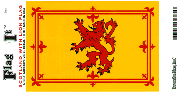 Rampant Lion Scotland Flag Decal