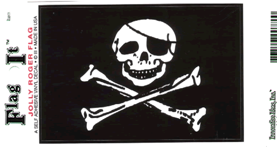Jolly Roger Flag Decal