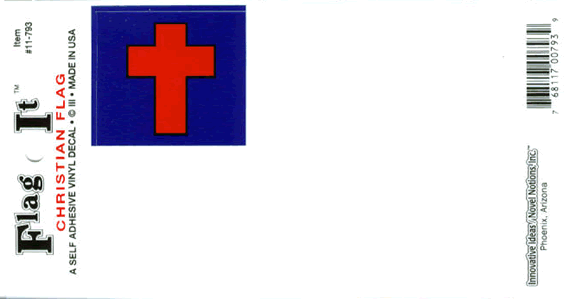 Christian Flag Sticker