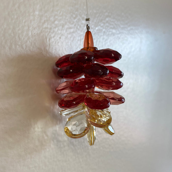 Small Brown Acrylic Acorn Ornament