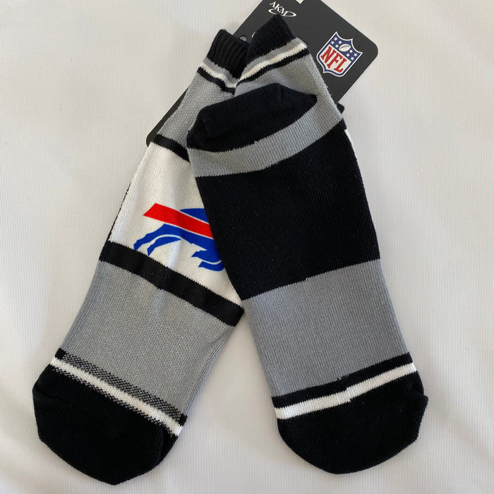 Buffalo Bills No Show Striped Socks