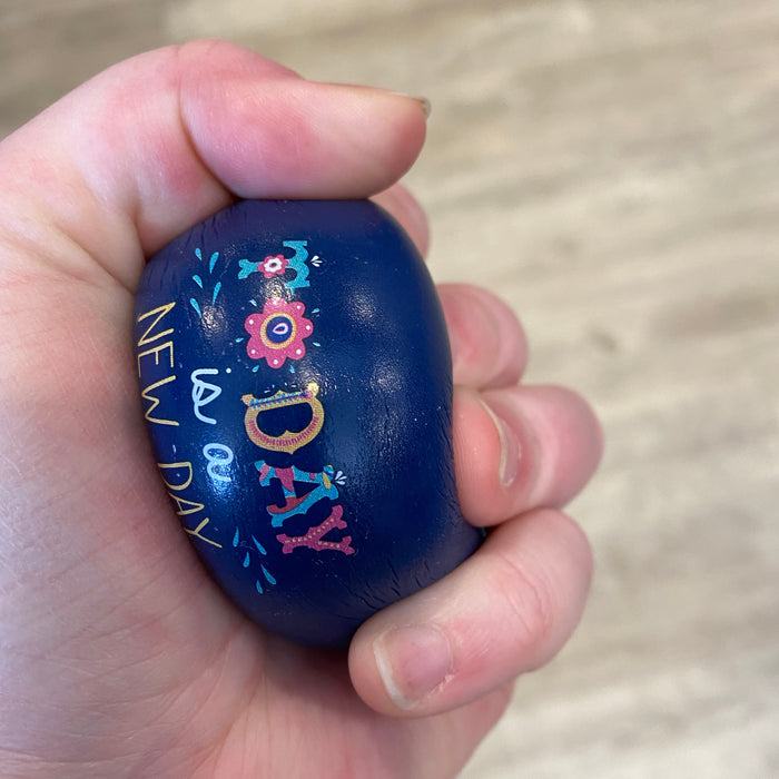 Blue Today Is A New Day Stress Ball