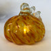 Yellow and Orange Swirled LED Glass Pumpkin