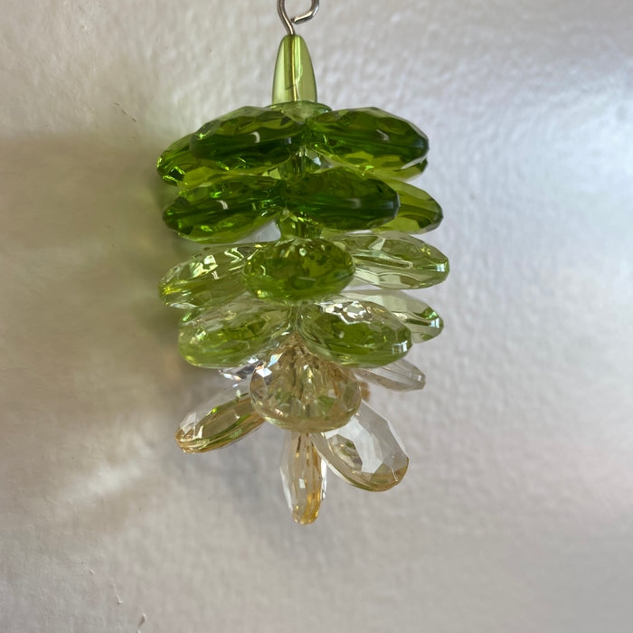 Small Green Acrylic Acorn Ornament