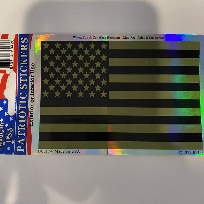 USA Flag Subdued Sticker