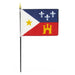 4x6" Louisiana Acadian Stick Flag