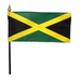 8x12" Jamaica Stick Flag