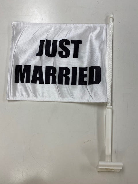 Just Married Car Flag