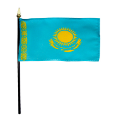4x6" Kazakhstan Stick Flag
