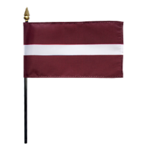 4x6" Latvia Stick Flag