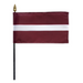 4x6" Latvia Stick Flag