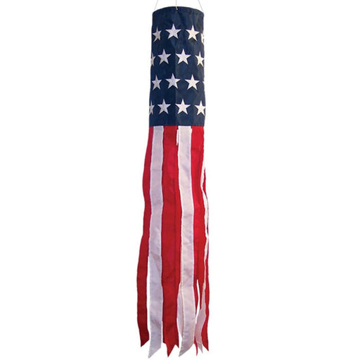 60" Stars & Stripes Embroidered Windsock