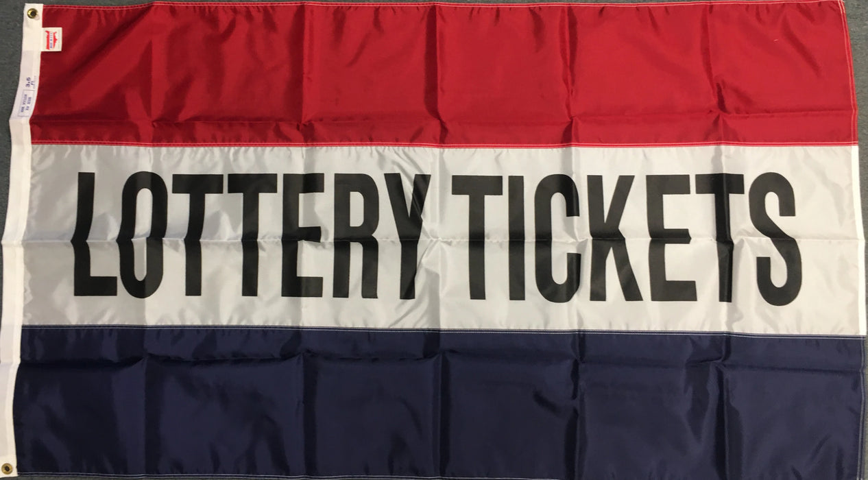 3'x5' Lottery Tickets Nylon Flag