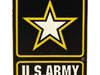 black and yellow army star logo magnet