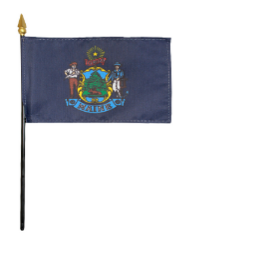 4x6" Maine Stick Flag