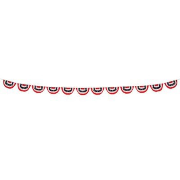 9"x18' Patriotic Fan Bunting String