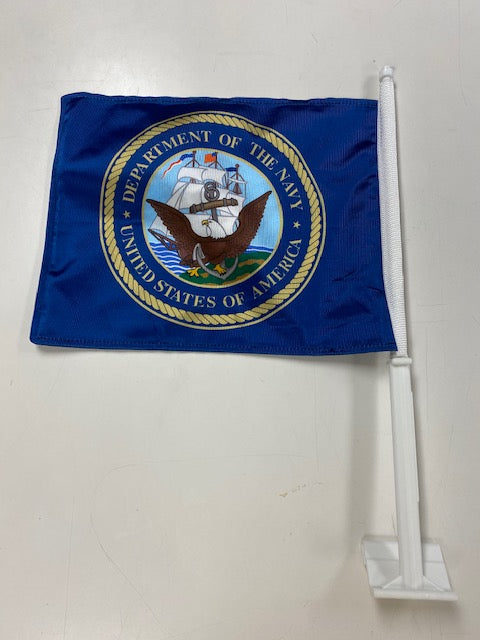 Navy Car Flag