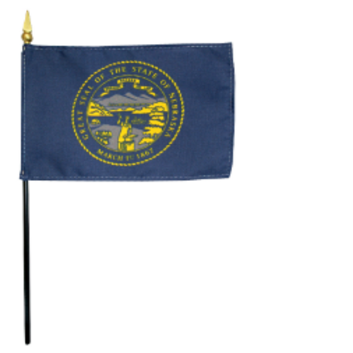 4x6" Nebraska Stick Flag