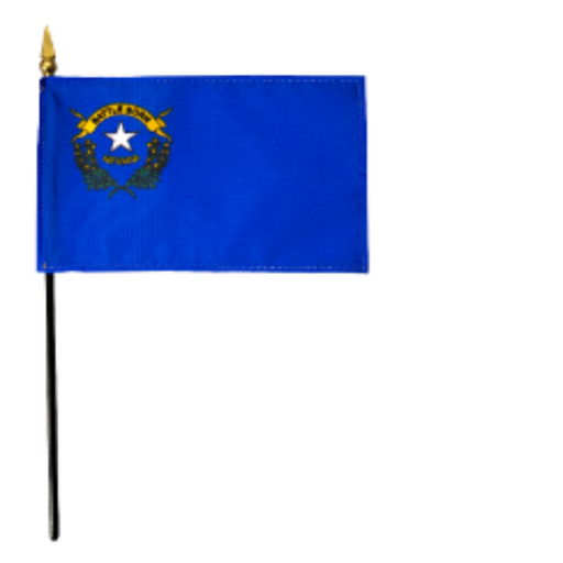 4x6" Nevada Stick Flag