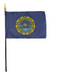 4x6" New Hampshire Stick Flag