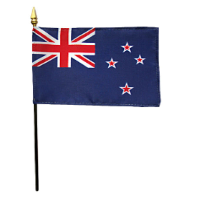 4x6" New Zealand Stick Flag