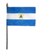 4x6" Nicaragua Stick Flag