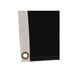 canvas header with brass grommets