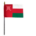 4x6" Oman Stick Flag