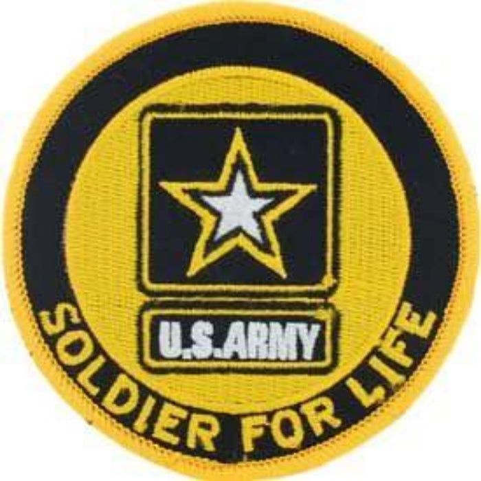 US Army Soldier For Life Patch is 3-1/16" round