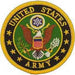 3-1/16" round sew-on US Army Symbol Patch