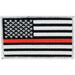 Thin Red Line US Fire Patch is 3-3/8"x2"