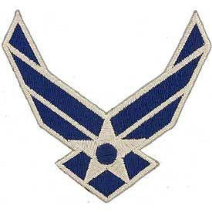 US Air Force Wings Patch is 3-1/4" x 3-1/4"