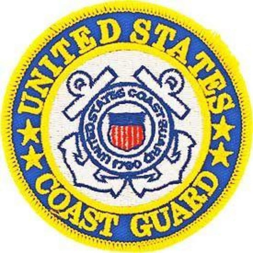 US Coast Guard Symbol Patch is 3-1/16" round