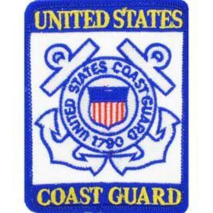 US Coast Guard Logo Patch is 3-3/4" x 2"