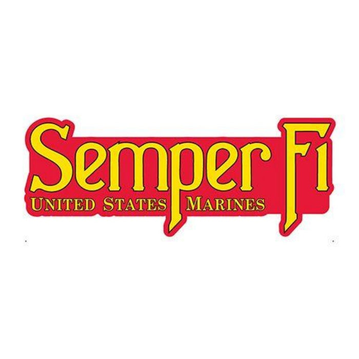 US Marine Corps SEMPER FI Patch is aprox 2" x 4"