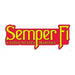 US Marine Corps SEMPER FI Patch is aprox 2" x 4"