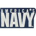 USN America's Navy Patch is 3-1/2" x 2"