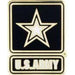 US ARMY STAR LOGO BLACK LAPEL PIN
