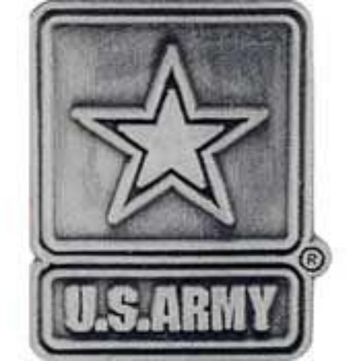 US ARMY STAR LOGO PEWTER LAPEL PIN