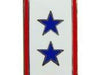 2 blue stars lapel pin - family members in service