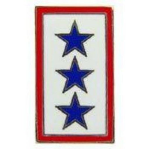 3 blue stars - family members in service