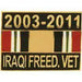 IRAQI FREEDOM VET RIBBON LAPEL PIN