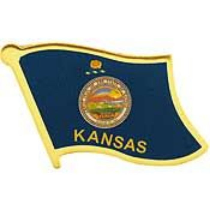 Kansas Flag Lapel Pin