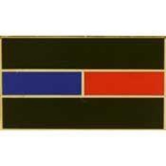THIN RED & BLUE LINE LAPEL PIN